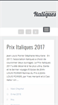 Mobile Screenshot of italiques.org